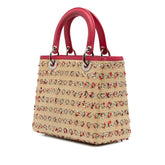 Medium Woven Raffia Lady Dior